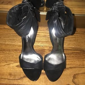 Black Italian leather Marciano heels